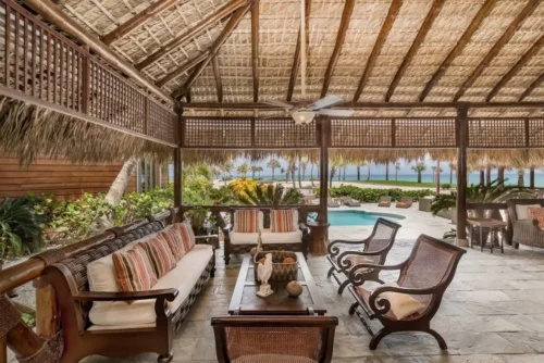 Dining room in private home in Cap Cana