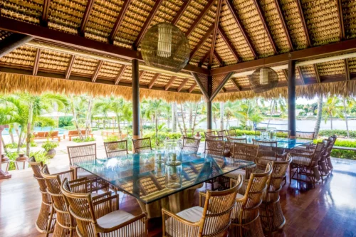 Outdoor relaxation room in Casa de Campo