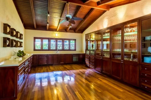 Professional kitchen in a villa in Casa de Campo