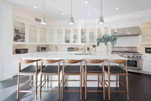 luxury kitchen in villa in Los Angeles