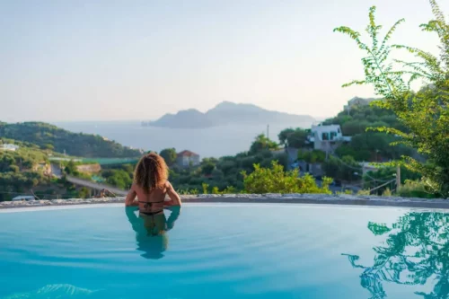 Infinity pool with Capri view