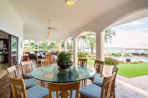 Dining room in private villa in Casa de Campo