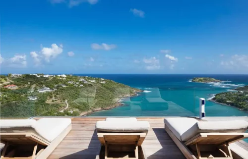 Relax area in exceptional villa in St Barth