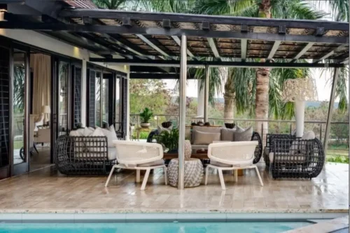 Dining room in private villa in Casa de Campo