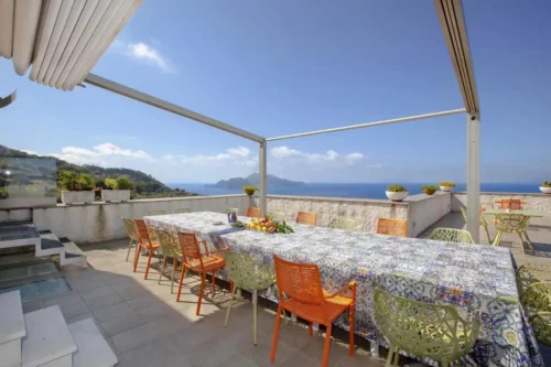 Panoramic terrace in home in Amalfi Coast