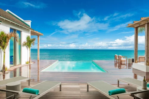 Relax area in luxury home in Bahamas Caribbean