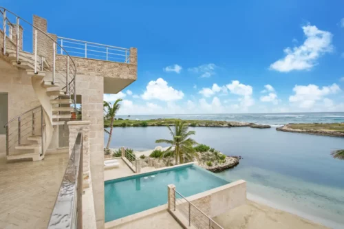 Infinity pool with ocean view in CapCana