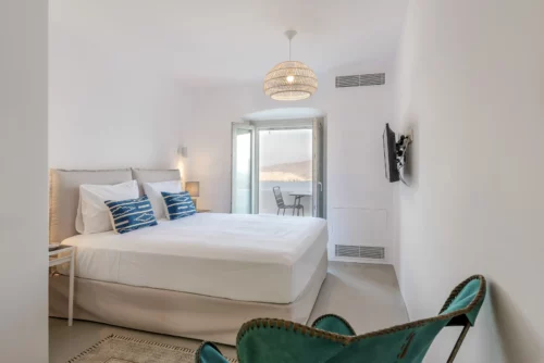 Luxury bedrooms with king bad in villa in ,Mykonos