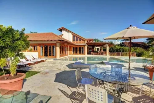 Panoramic terrace in villa in Casa de Campo