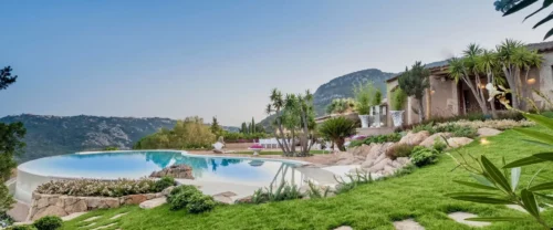 Pool with seaview in Porto Cervo