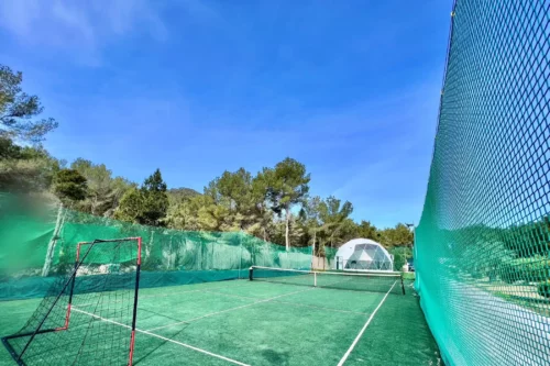 Private football pitch and tennis court in Ibiza