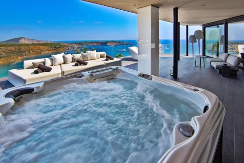 Relax area in luxury villa in Ibiza