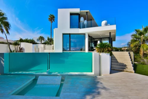 Best pool infinity in private villa in Ibiza