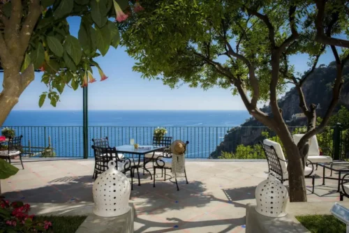 Dining room in private villa in Amalfi