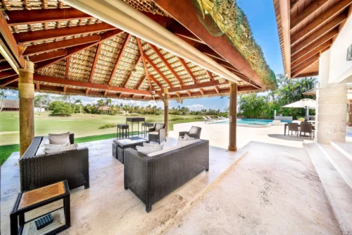 Relax area in luxury villa in Casa de Campo