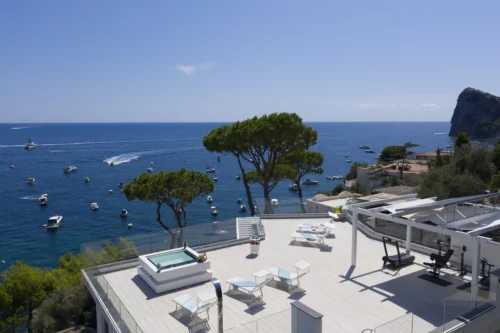 Panoramic terrace in home in Massa Lubrense