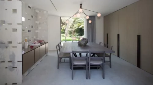 Dining room in home in St Tropez