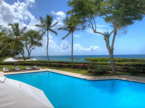 Ocean view pool in villa in Casa de Campo