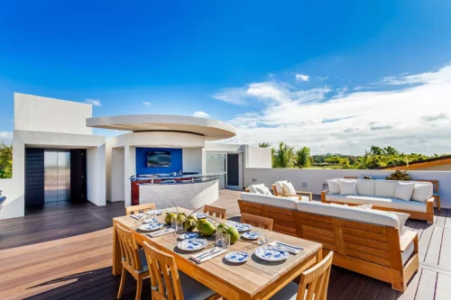 Relaxation area in luxury villa in Casa de Campo