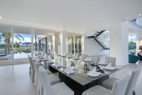 Dining room in private home in CapCana