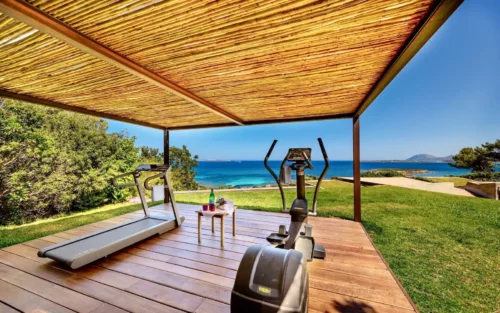 Private gym in luxury home in Porto Rotondo Sardinia