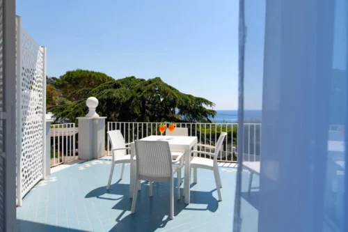 Panoramic terrace in villa in Amalfi Coast