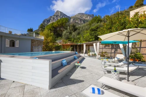 Relax area in luxury villa in Amalfi Coast