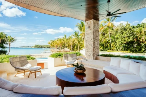 Relax in Casa de Campo while admiring the enchanting view of the private beach and the Caribbean Sea