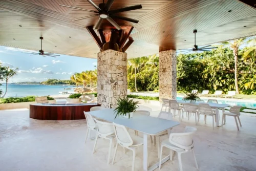 Oceanfront Villa with Private Beach in Casa de Campo
