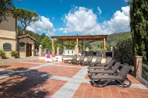 Relax area in villa in Tuscany