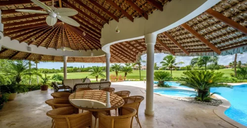 Relax area in luxury villa in Casa de Campo