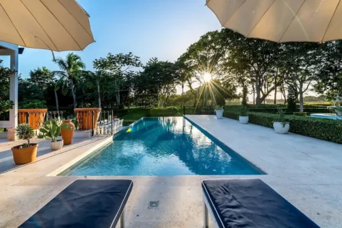 Relax area in luxury villa in Casa de Campo