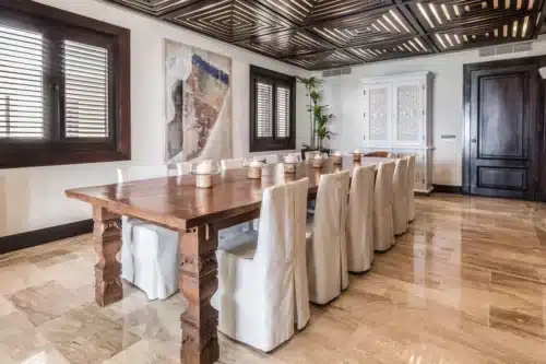 Dining room in private villa in Casa de Campo Resort