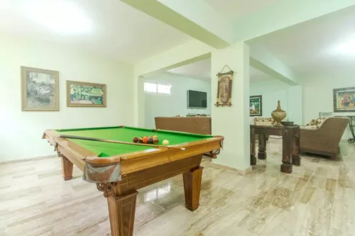 Room with billiards