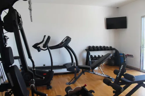 Private gym in luxury home