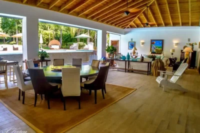 Dining room in private villa