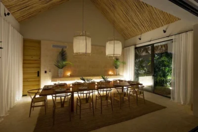 Dining room in private Home La Romana