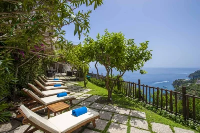 Panoramic terrace in Home in Positano