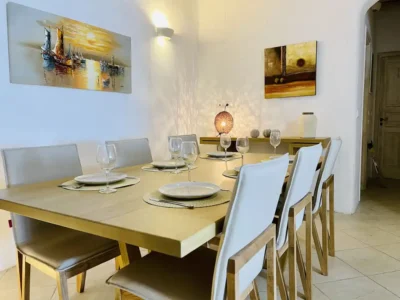 Dining room in private villa in Greece