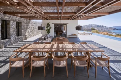 Dining room in private villa