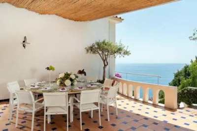 Panoramic terrace in villa in Sorrento