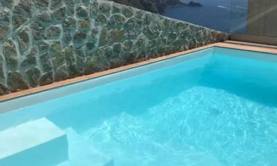 Infinity pool with ocean view in Positano