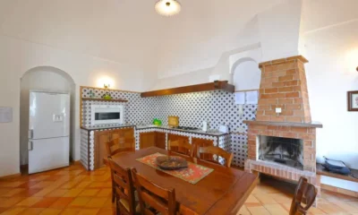 Dining room in private villa in Positano