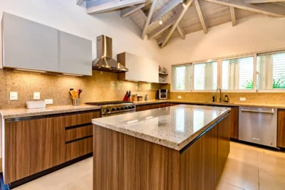 Professional luxury kitchen in villa in Casa de Campo