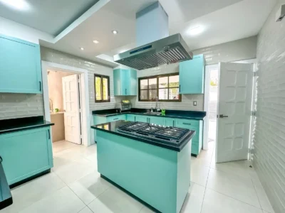 Professional luxury kitchen in villa in Casa de Campo